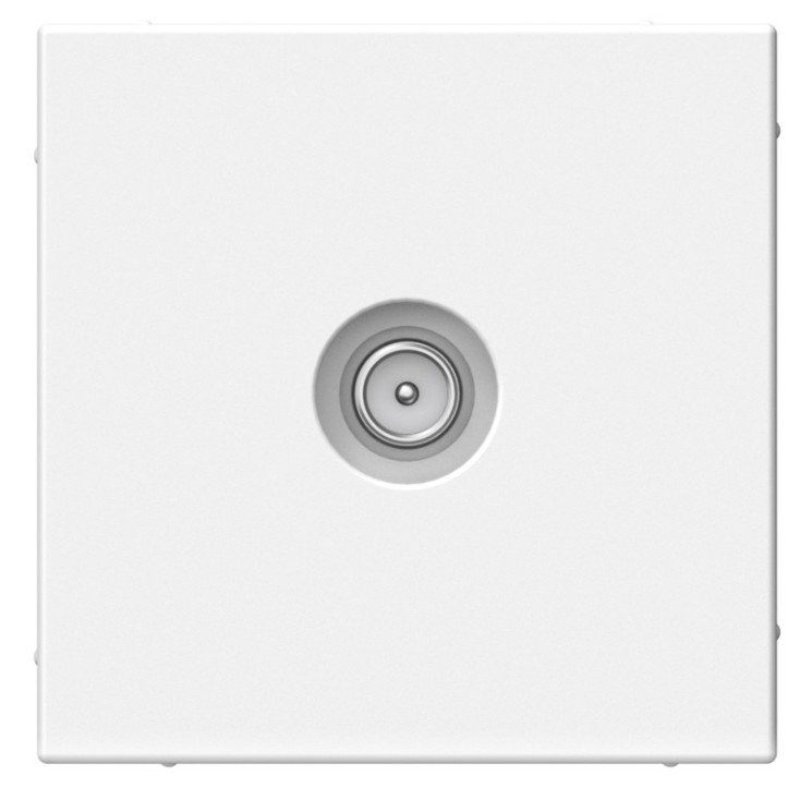 ArtGallery розетка TV проходная 4дБ, скрытой установки, механизм, белый (GAL000192) Розетка TV