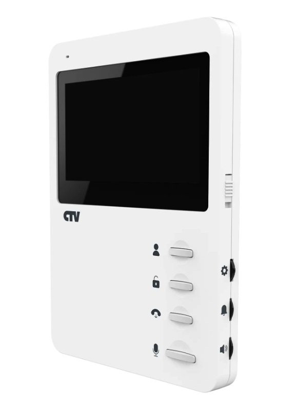 CTV-DP1400N (белый + серебро) Комплект видеодомофона