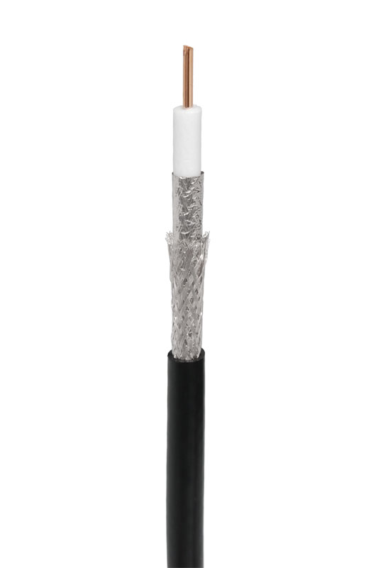 RG-11U, 75 Ом, CCS/Al/Al, 83%, 305 м, черный OUTDOOR (01-3011) Кабель коаксиальный радиочастотный