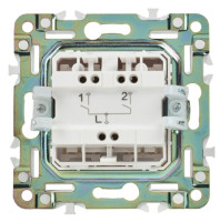SKANDY Выключатель 2-клавишный SK-V04W скрытой установки 10А арктический белый (SK-V20-0-10-K01) Выключатель