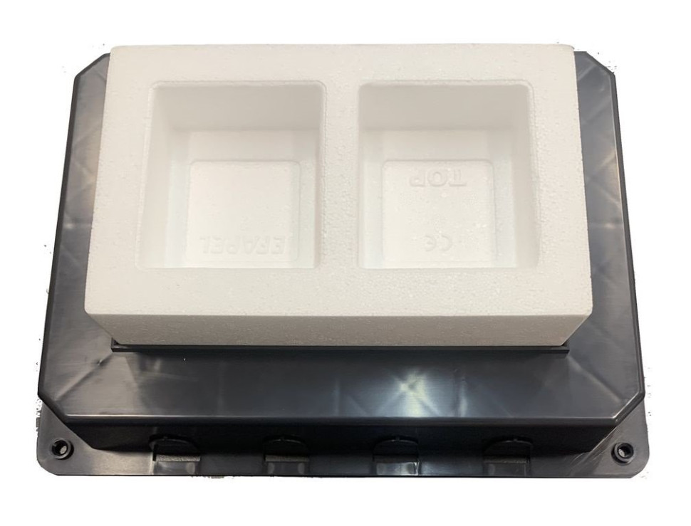 Коробка под заливку для люка на 8 модулей (4 розетки) (83054) Коробка под заливку