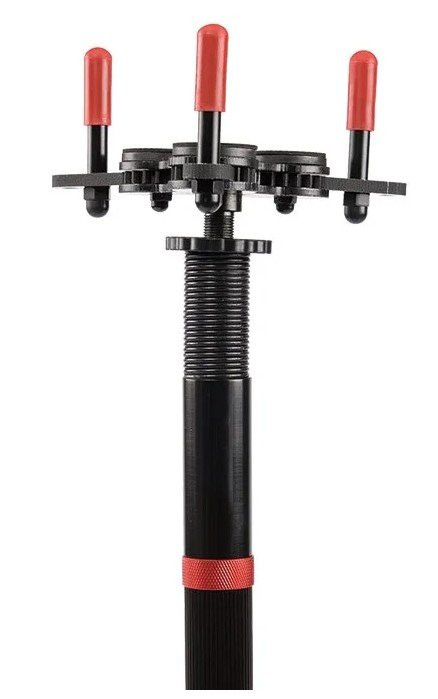 Универсальный съёмник пожарных извещателей, штанга телескопическая, 6-ти секционная 1.8-9 метров, чехол для переноски и хранения штанги 12м Комплект для проверки пожарных извещателей