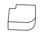 Угол плоский 60х40 плавный стандарт TIA (4 шт) (76315-4-E110) Угол плоский плавный, огнестойкость E110