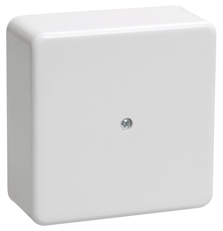 Коробка распаячная КМ41222 100х100х44 открытой проводки (6 клемм 6 мм²) белая (UKO10-100-100-044-K01) Коробка распаячная безгалогенная (HF)