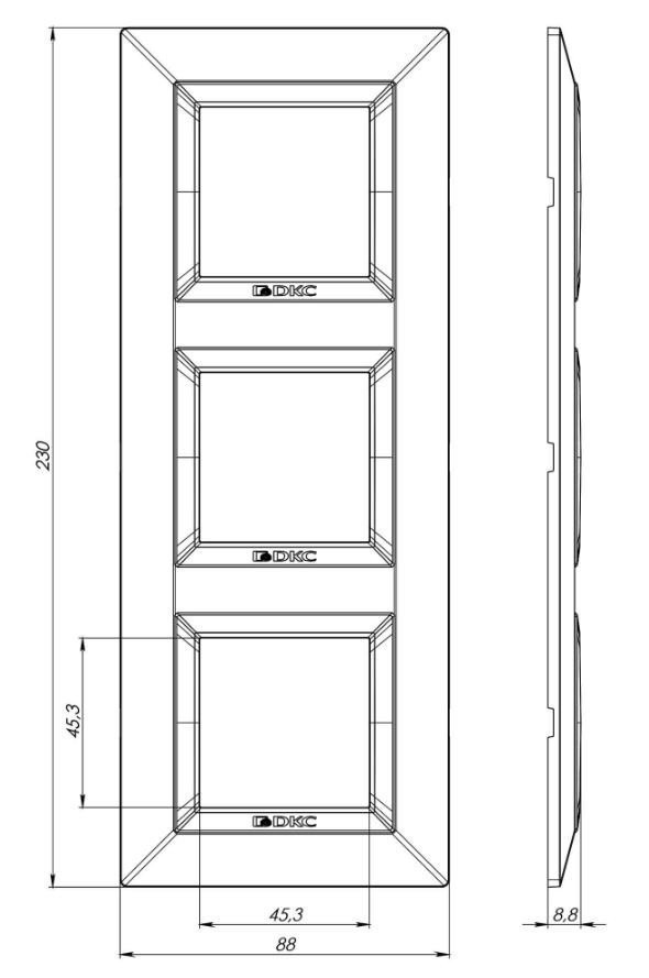 Рамка из натурального стекла 3 поста 6 модулей, Avanti, белая (4400826) Рамка Рамка из натурального стекла 3 поста 6 модулей, Avanti, белая (4400826) Рамка