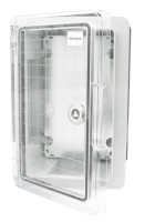Корпус пластиковый ЩМПп с прозрачной дверцей и монтажной панелью 300х200х130мм, АБС, УХЛ1, IP65 REXANT (11-0410) Корпус пластиковый с монтажной платой