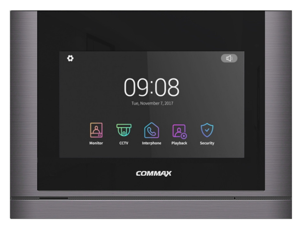 CDV-1024MA/XL (темное серебро) Монитор видеодомофона цветной