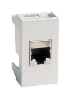 Розетка RJ-45 Viva 1 модуль серая (45138) Розетка компьютерная с одним разъёмом