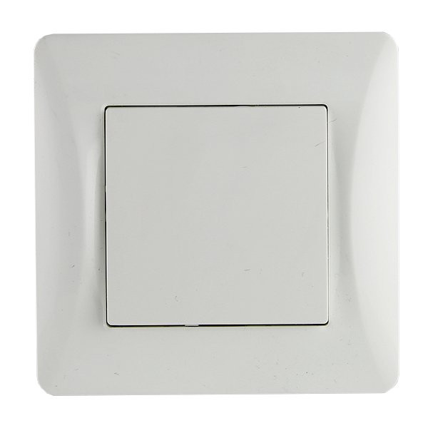 Переключатель одноклавишный, белый (201103) Переключатель