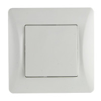 Переключатель одноклавишный, белый (201103) Переключатель
