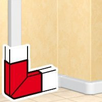 DLP угол плоский 90° для кабель-канала 35х105 мм белый (010784) Угол плоский