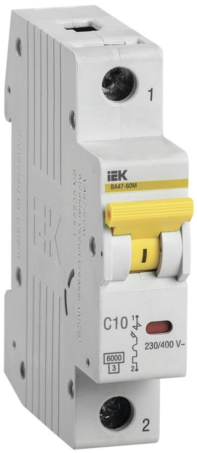 ВА47-60M 1P C 10А 6кА KARAT (MVA31-1-010-C)