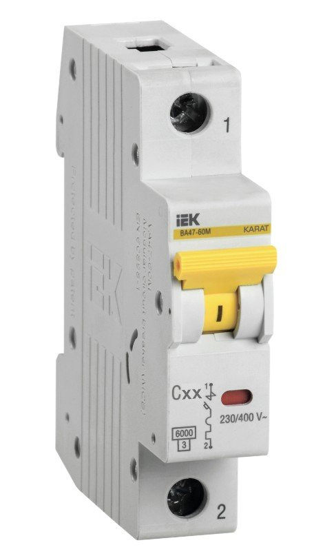ВА47-60M 1P C 10А 6кА KARAT (MVA31-1-010-C) Автоматический выключатель