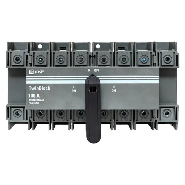 Рубильник 100A 4P реверсивный с рукояткой для прямой установки TwinBlock (tb-s-100-4p-rev) Рубильник