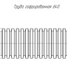 Труба ПВХ сверхтяжёлая 1100Н серая с/з D40 (PR.0140321) Труба гофрированная