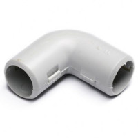 Угол 90° (2 части) D25, серый (25шт) (41225-25HF) Угол для труб, без галогена