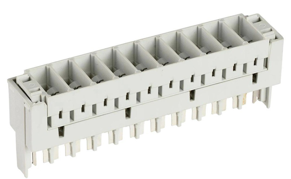 Магазин защиты 10 пар 2/10, для 3-х полюсных разрядников, неоснащенный ПВТ (120905-00124) Магазин защиты 10 пар