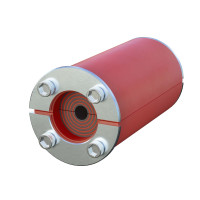 Проходка круглая, нержавеющая, D68х70 мм для кабелей D28-48 мм (DXF3115) Проходка круглая, нержавеющая