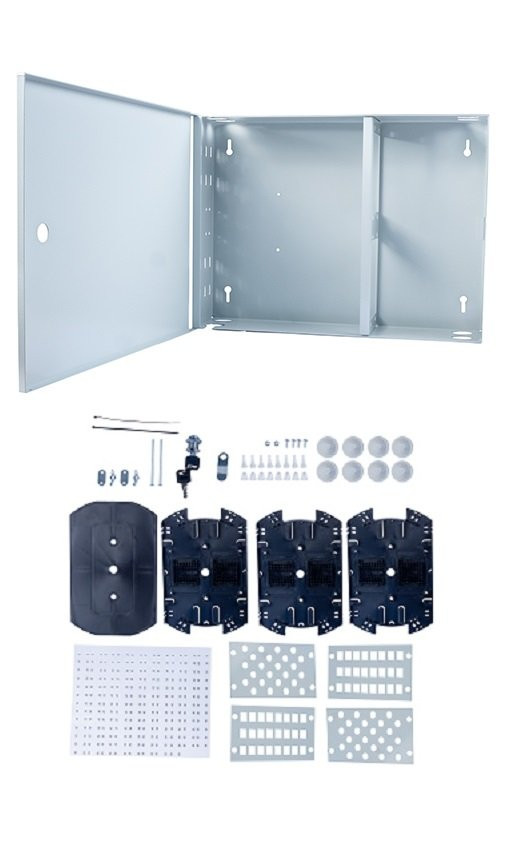 FO-WL-48-SC/2LC/FC/ST-FP-K (12304c) Бокс оптический настенный