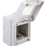 Коробка для настенного монтажа IP55 2 модуля Avanti серая (4403932) Коробка монтажная