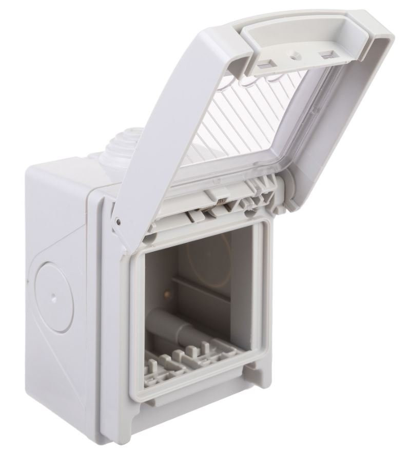 Коробка для настенного монтажа IP55 2 модуля Avanti серая (4403932) Коробка монтажная