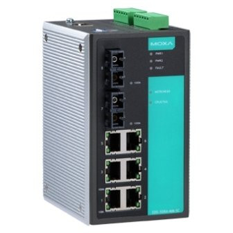 EDS-508A-SS-SC-80 Управляемый коммутатор 6х10/100BaseTX, 2х100BaseFX (одномодовое оптоволокно)