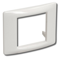 Рамка и суппорт универсальные 2 модуля белые (CKK-40D-RU2-K01) Рамка и суппорт универсальные "ПРАЙМЕР"