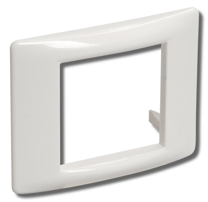 Рамка и суппорт универсальные 2 модуля белые (CKK-40D-RU2-K01) Рамка и суппорт универсальные "ПРАЙМЕР"