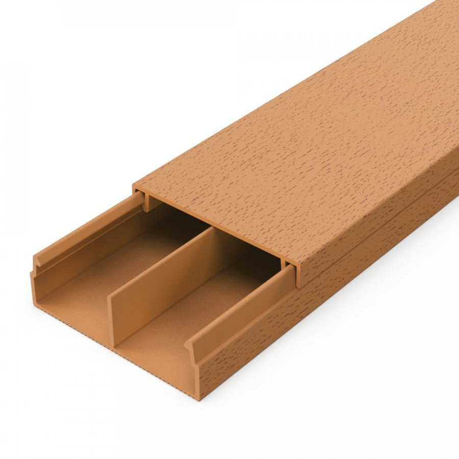 Кабель-канал 2-й замок 30х10 мм с перегородкой бук (Промрукав) (PR03.00432) Кабель-канал