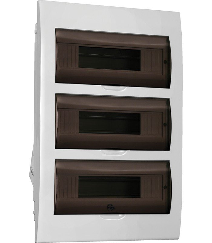 Корпус пластиковый встраиваемый KREPTA 3 ЩРВ-П-36 IP41 белый (MKP12-V-36-40-05) Корпус пластиковый