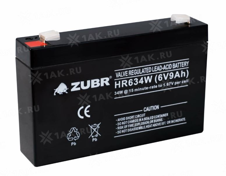 ZUBR HR6-34W Аккумулятор герметичный свинцово-кислотный