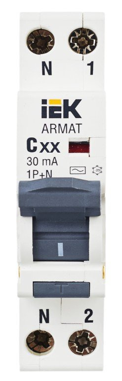 АВДТ B06S 1P+NP C10 30мА ARMAT (AR-B06S-1N-C10C030) Автоматический выключатель дифференциального тока