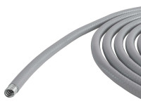 Металлорукав DN 15 в гладкой ПВХ изоляции, серый (6070R-16) Металлорукав в гладкой ПВХ изоляции