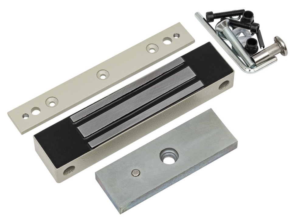 ML-180K с планкой (серый) Замок электромагнитный