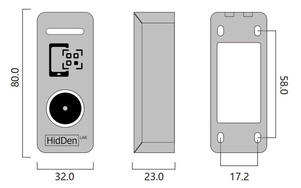 QR-X-4(серебро) Считыватель QR/штрих-кода