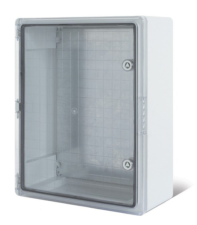 Корпус пластиковый ЩМПп с прозрачной дверцей и монтажной панелью 350х250х150мм, АБС, УХЛ1, IP65 REXANT (11-0411) Корпус пластиковый с монтажной платой