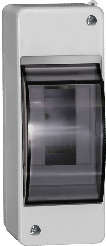 Корпус пластиковый КМПн 2/2 IP30 белый KREPTA 3 (MKP42-N-02-30-20) Щиток модульный с прозрачной дверцей, настенный