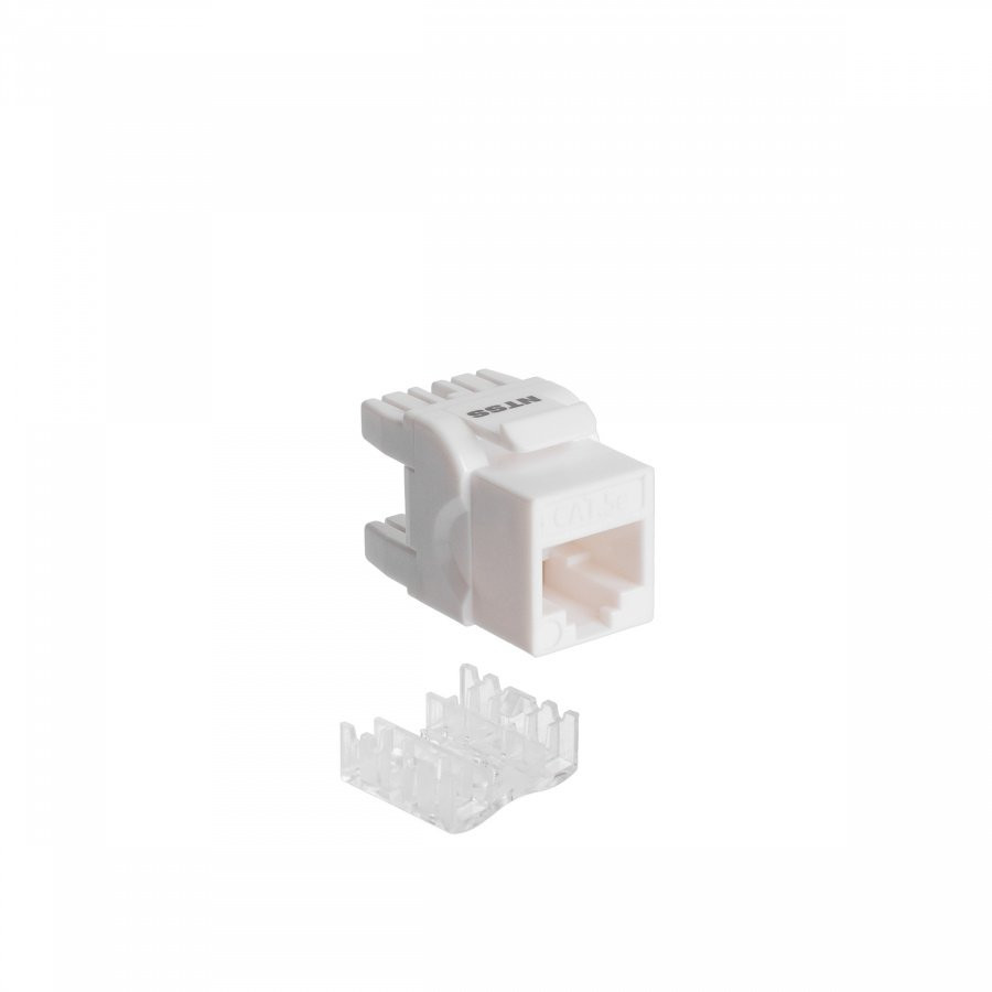 NTSS-KJ-UTP-RJ45-5E-180-WT информ. KeystoneRJ45 кат.5E UTP бел. Вставка Keystone Jack RJ-45