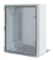 Корпус пластиковый ЩМПп с прозрачной дверцей и монтажной панелью 400х300х170мм, АБС, УХЛ1, IP65 REXANT (11-0412) Корпус пластиковый с монтажной платой