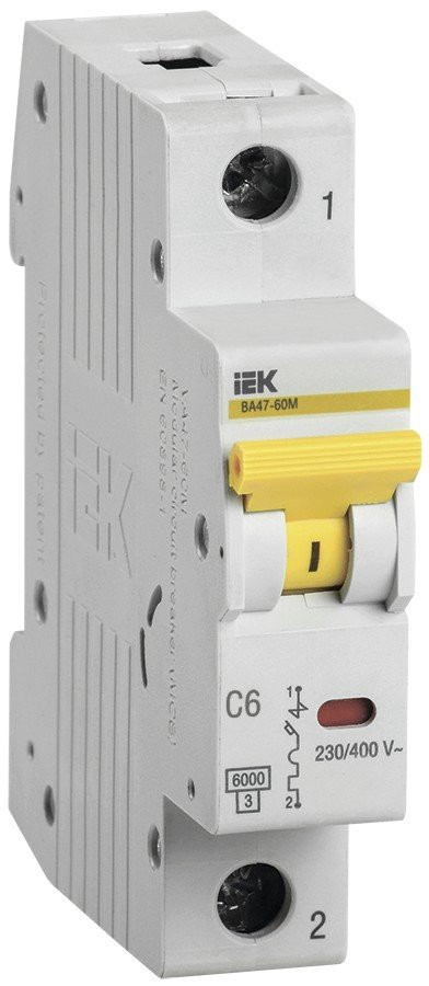 ВА47-60M 1P C 6А 6кА KARAT (MVA31-1-006-C)