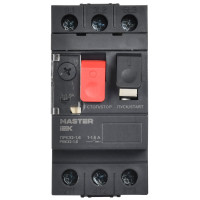 Пускатель ПРК32-1,6 In=1,6А Ir=1-1,6А Ue 660В MASTER (DMS11-D16) Пускатель ручной кнопочный