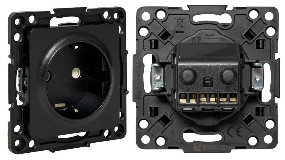 Стокгольм Механизм Розетки 1-местной 16А (EZR16-028-20) Механизм Розетки 1-местной 16А