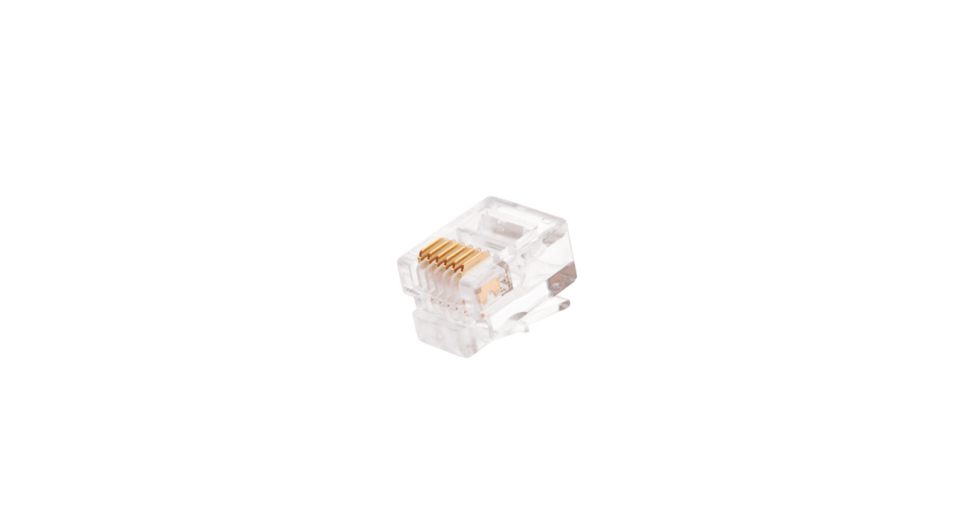 NMC-RJ66RE06UC1-100 (100шт) Телефонный разъем 6P6C (RJ-11)