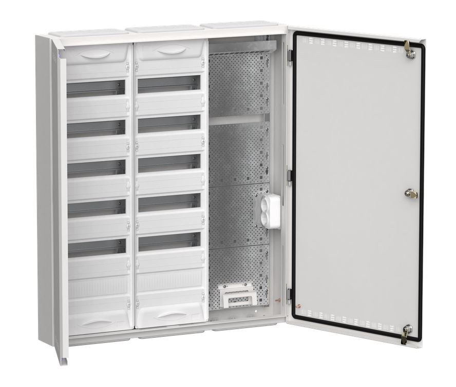 Корпус комбинированный TITAN 5 ЩРн-144 (3х72) 960х830х140 IP30 белый (TI5-51-N-3х072-30) Корпус металлический