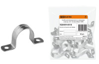 Скоба металлическая 2-х лапковая D31-32мм (50 шт) TDM (SQ0409-0018) Скоба двухлапковая оцинкованная