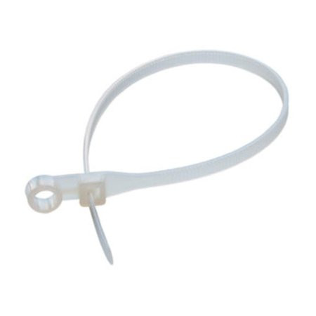 Хомут-стяжкa нейлоновая под винт 220x4,3 мм, белая (уп 100 шт) (07-0204) Кабельная стяжка (хомут) нейлоновая, неоткрываемая