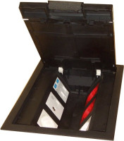 Люк в пол на 6 постов (45х45мм) с суппортом и коробкой, пластик LUK/6 (70062) Люк в пол