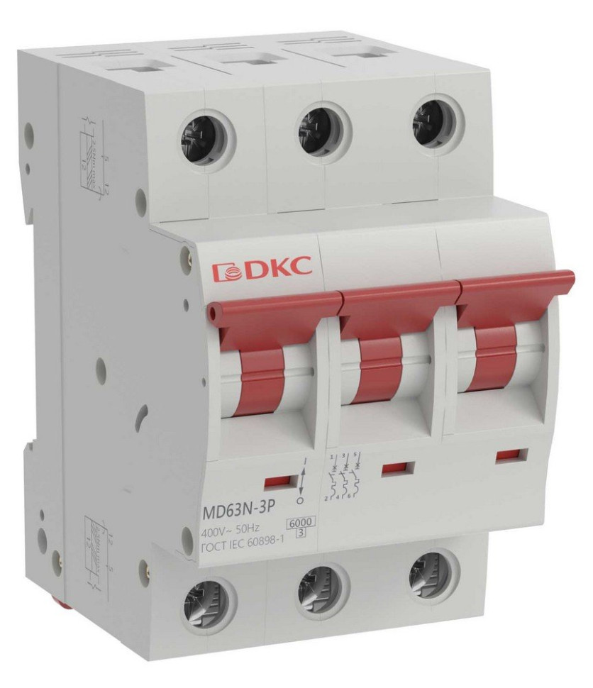 YON max MD63N 3P 20А 6кА C (MD63N-3PC20) Автоматический выключатель