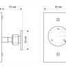 CA-3 Кожух металлический для извещателей LX-402 и LX-802N с универсальным кронштейном