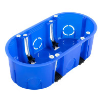 Коробка установочная двухместная ГСК 80-0620 безгалогенная (HF) 140х68х46 Коробка установочная